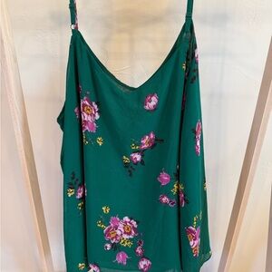 Torrid Teal Floral Camisole